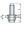 250 x Blindnietschrauben / Stahl verzinkt / M6x15 / 0.5 - 3.0 mm