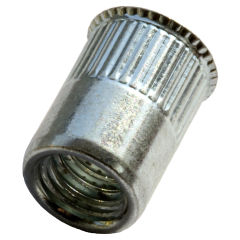 Blindnietmutter Edelstahl A2 / Rundschaft / offen / kleiner Senkkopf / M4 / 0.5 - 2.5 mm
