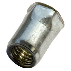 Blindnietmutter Edelstahl A2 / Teilsechskant / offen / kleiner Senkkopf / M10 / 0.5 - 3.0 mm